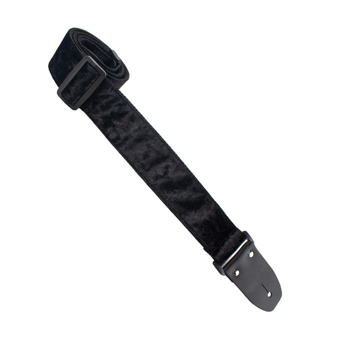 Red velvet shop guitar strap